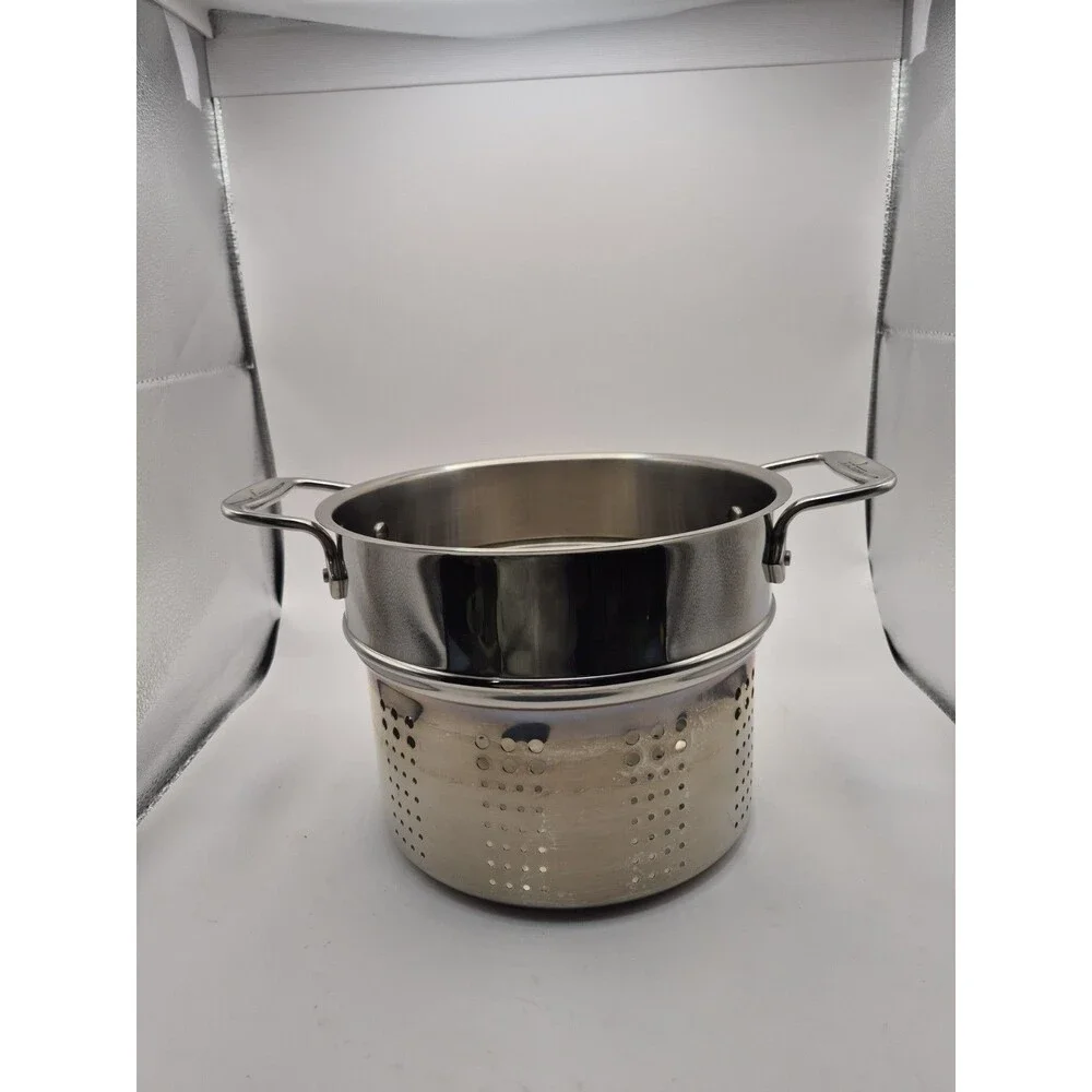 All-Clad Stainless Steel Pasta Strainer Colander Pot Insert 7